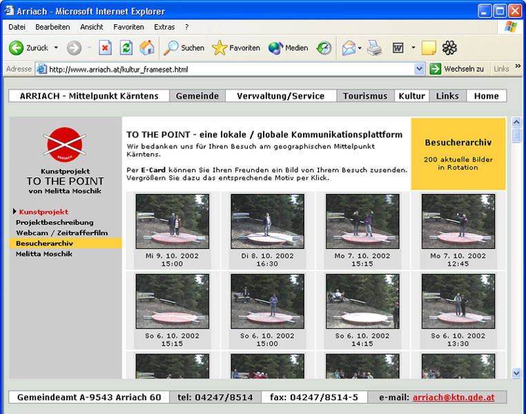 Webseite Besucherarchiv